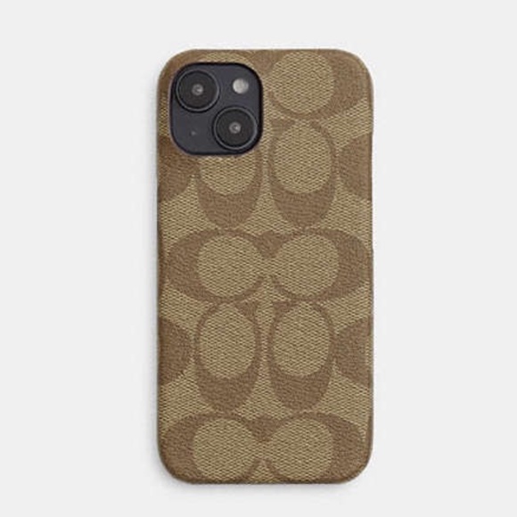 Coach Iphone 15 Pro Max Case In Signature Canvas NEW - Picture 1 of 1